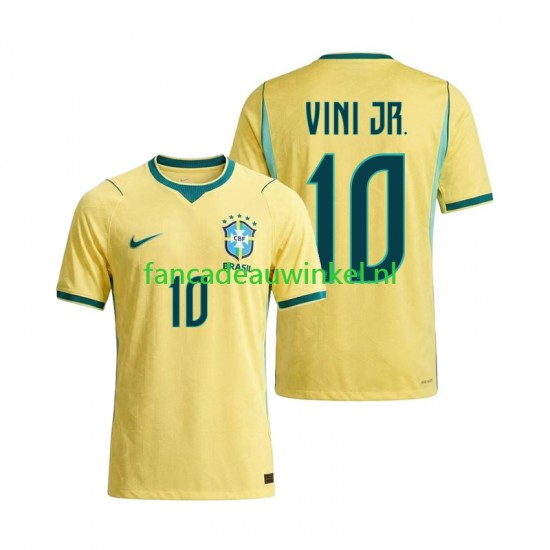 Brazilië Wedstrijdshirt met Korting Vinicius Junior 10 Thuis Heren WK 2026 Korte Mouw
