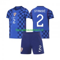Kroatië Wedstrijdshirt met Korting Josip Stanisic 2 Uit Kind WK 2026 Korte Mouw