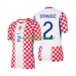 Kroatië Wedstrijdshirt met Korting Josip Stanisic 2 Thuis Heren WK 2026 Korte Mouw