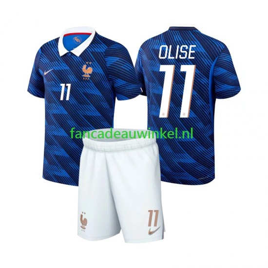 Frankrijk Wedstrijdshirt met Korting Michael Olise 11 Thuis Kind WK 2026 Korte Mouw
