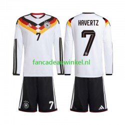 Duitsland Wedstrijdshirt met Korting Kai Havertz 7 Thuis Kind WK 2026 Lange Mouw