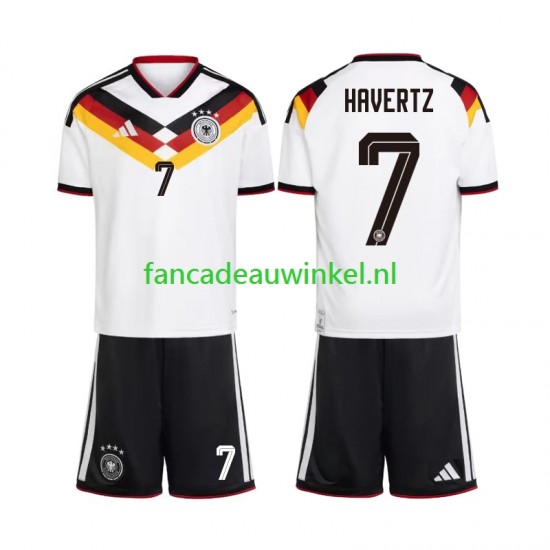 Duitsland Wedstrijdshirt met Korting Kai Havertz 7 Thuis Kind WK 2026 Korte Mouw