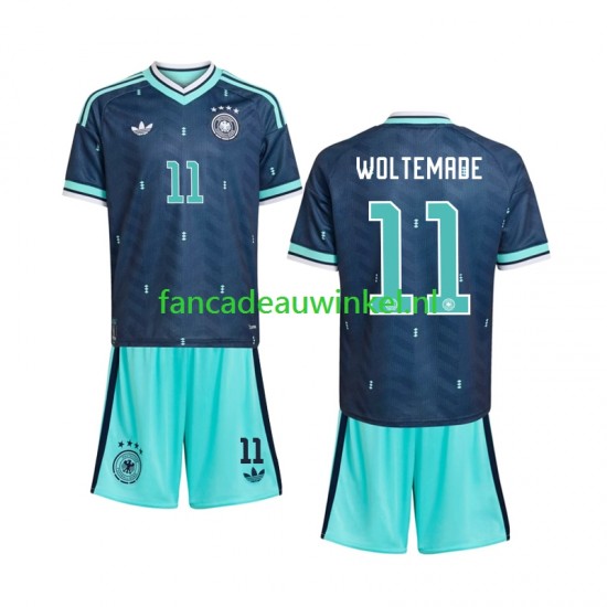 Duitsland Wedstrijdshirt met Korting Nick Woltemade 11 Uit Kind WK 2026 Korte Mouw