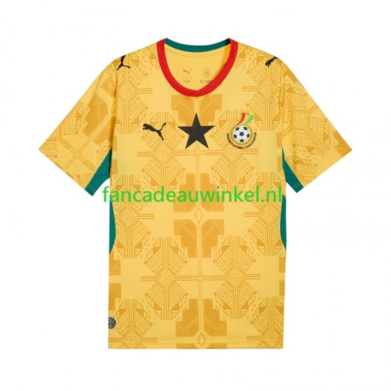 Ghana Wedstrijdshirt met Korting Uit Heren WK 2026 Korte Mouw