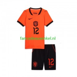 Nederland Wedstrijdshirt met Korting Jeremie Frimpong 12 Thuis Kind WK 2026 Korte Mouw