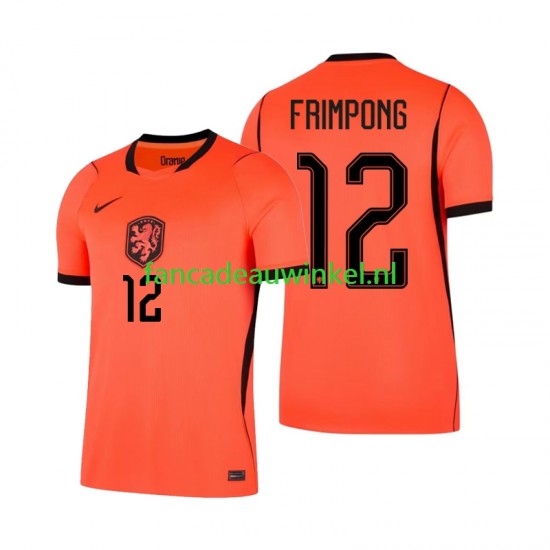 Nederland Wedstrijdshirt met Korting Jeremie Frimpong 12 Thuis Heren WK 2026 Korte Mouw