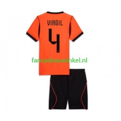 Nederland Wedstrijdshirt met Korting Virgil van Dijk 4 Thuis Kind WK 2026 Korte Mouw