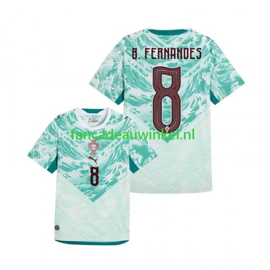 Portugal Wedstrijdshirt met Korting Bruno Fernandes 8 Uit Heren WK 2026 Korte Mouw