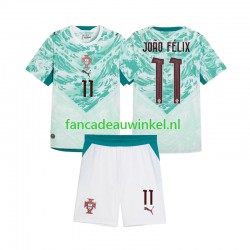 Portugal Wedstrijdshirt met Korting Joao Felix 11 Uit Kind 2026 2027 Korte Mouw