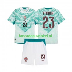 Portugal Wedstrijdshirt met Korting Vitinha 23 Uit Kind 2026 2027 Korte Mouw