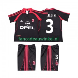 AC Milan Wedstrijdshirt met Korting MALDINI 3 2000 2001 Retro 3rd Kind Korte Mouw