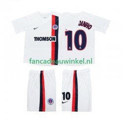 AC Milan Wedstrijdshirt met Korting RONALDINHO 10 2003 Retro Uit Kind 2002 Korte Mouw