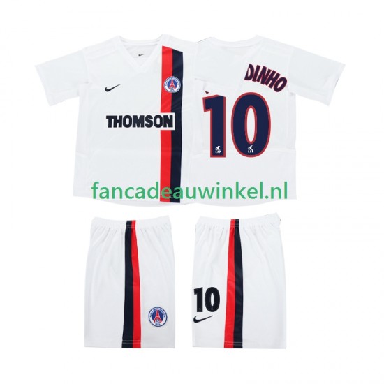 AC Milan Wedstrijdshirt met Korting RONALDINHO 10 2003 Retro Uit Kind 2002 Korte Mouw