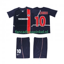 AC Milan Wedstrijdshirt met Korting RONALDINHO 10 2003 Retro Thuis Kind 2002 Korte Mouw