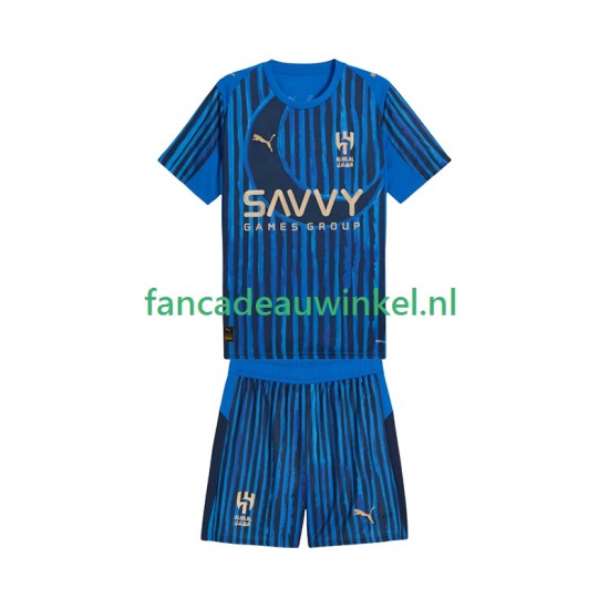 Al Hilal Wedstrijdshirt met Korting CWC Thuis Kind 2025-26 Korte Mouw