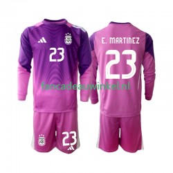 Argentinië Wedstrijdshirt met Korting Emiliano Martinez 23 Keepersshirt Thuis Kind 2025 Lange Mouw