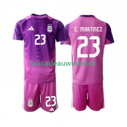 Argentinië Wedstrijdshirt met Korting Emiliano Martinez 23 Keepersshirt Thuis Kind 2025 Korte Mouw