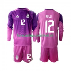 Argentinië Wedstrijdshirt met Korting Geronimo Rulli 12 Keepersshirt Thuis Kind 2025 Lange Mouw