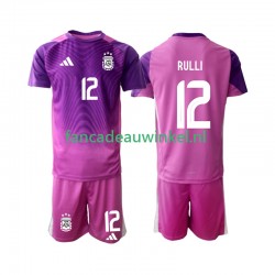 Argentinië Wedstrijdshirt met Korting Geronimo Rulli 12 Keepersshirt Thuis Kind 2025 Korte Mouw