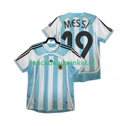 Argentinië Wedstrijdshirt met Korting MESSI 19 Retro Thuis Heren 2006 Korte Mouw