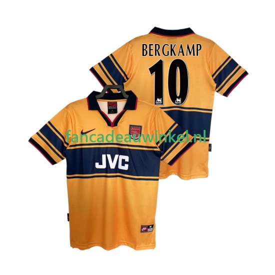 Arsenal Wedstrijdshirt met Korting BERGKAMP10 1997 Retro Uit Heren 1999 Korte Mouw
