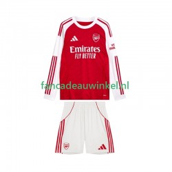 Arsenal Wedstrijdshirt met Korting Thuis Kind 2025-26 Lange Mouw
