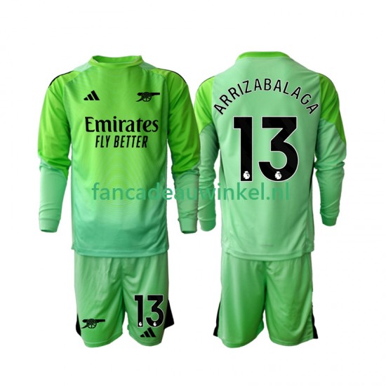 Arsenal Wedstrijdshirt met Korting Kepa Arrizabalaga 13 Keepersshirt Uit Kind 2025-26 Lange Mouw