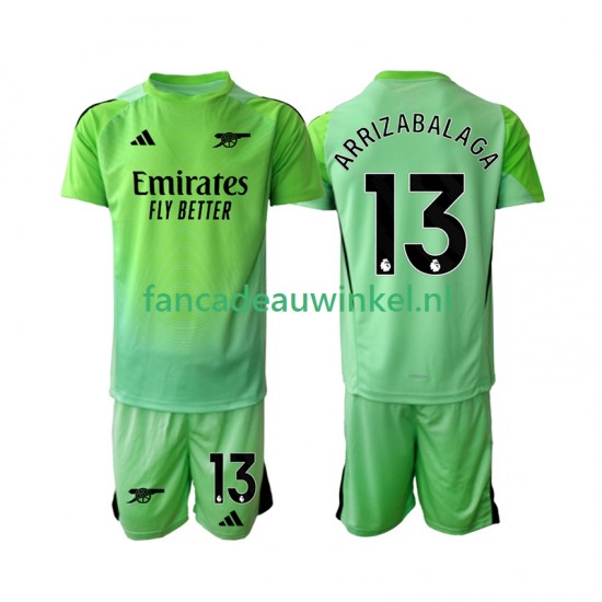 Arsenal Wedstrijdshirt met Korting Kepa Arrizabalaga 13 Keepersshirt Uit Kind 2025-26 Korte Mouw