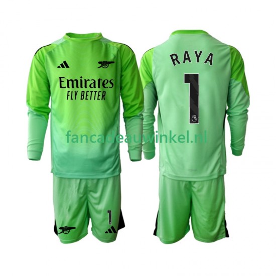 Arsenal Wedstrijdshirt met Korting Raya 1 Keepersshirt Uit Kind 2025-26 Lange Mouw