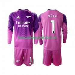 Arsenal Wedstrijdshirt met Korting Raya 1 Keepersshirt 3rd Kind 2025-26 Lange Mouw