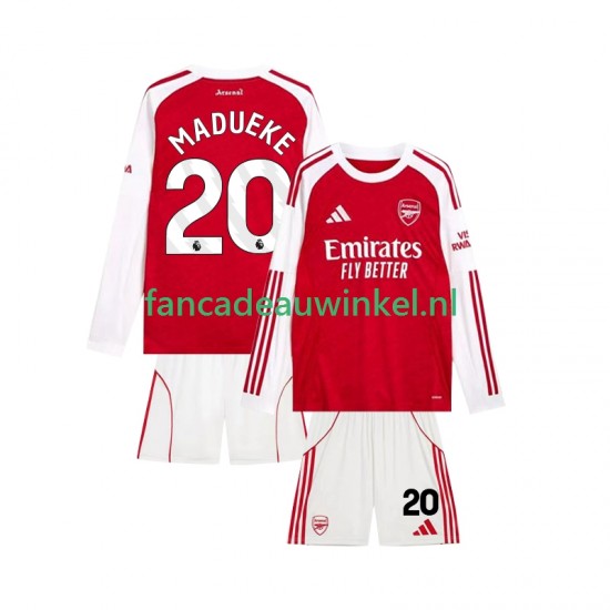 Arsenal Wedstrijdshirt met Korting Noni Madueke 20 Thuis Kind 2025-26 Lange Mouw
