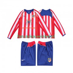 Atlético Madrid Wedstrijdshirt met Korting 2005 Retro Thuis Kind 2004 Lange Mouw