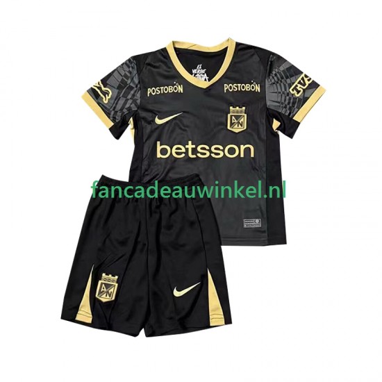 Wedstrijdshirt met Korting Atletico Nacional Uit Kind 2025 Korte Mouw