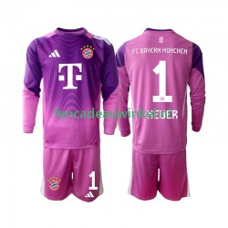 FC Bayern München Wedstrijdshirt met Korting Manuel Neuer 1 Keepersshirt Vierde Kind 2025-26 Lange Mouw
