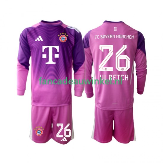 FC Bayern München Wedstrijdshirt met Korting Sven Ulreich 26 Keepersshirt Vierde Kind 2025-26 Lange Mouw