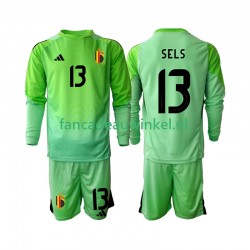 België Wedstrijdshirt met Korting Matz Sels 13 Keepersshirt Thuis Kind 2025 Lange Mouw