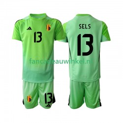 België Wedstrijdshirt met Korting Matz Sels 13 Keepersshirt Thuis Kind 2025 Korte Mouw