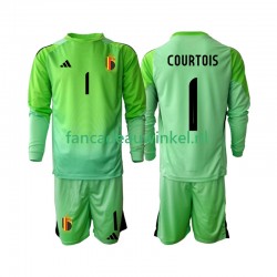 België Wedstrijdshirt met Korting Thibaut Courtoi 1 Keepersshirt Thuis Kind 2025 Lange Mouw