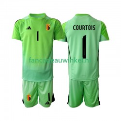 België Wedstrijdshirt met Korting Thibaut Courtoi 1 Keepersshirt Thuis Kind 2025 Korte Mouw