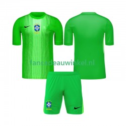 Brazilië Wedstrijdshirt met Korting Keepersshirt Thuis Kind 2026 Korte Mouw