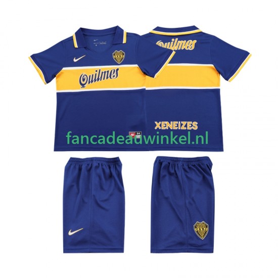CA Boca Juniors Wedstrijdshirt met Korting 1996 1997 Retro Thuis Kind Korte Mouw