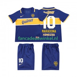 CA Boca Juniors Wedstrijdshirt met Korting MARADONA 10 1996 1997 Retro Thuis Kind Korte Mouw