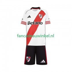 CA River Plate Wedstrijdshirt met Korting Thuis Kind 2025-26 Korte Mouw