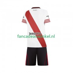 CA River Plate Wedstrijdshirt met Korting Thuis Kind 2025-26 Korte Mouw