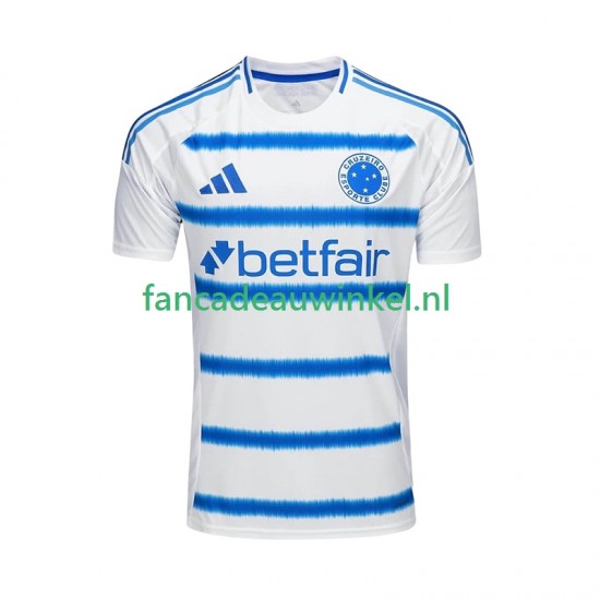 Cruzeiro Wedstrijdshirt met Korting Uit Heren 2025-26 Korte Mouw