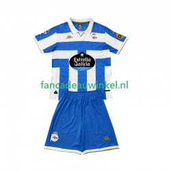 Wedstrijdshirt met Korting Deportivo La Coruna Thuis Kind 2025-26 Korte Mouw