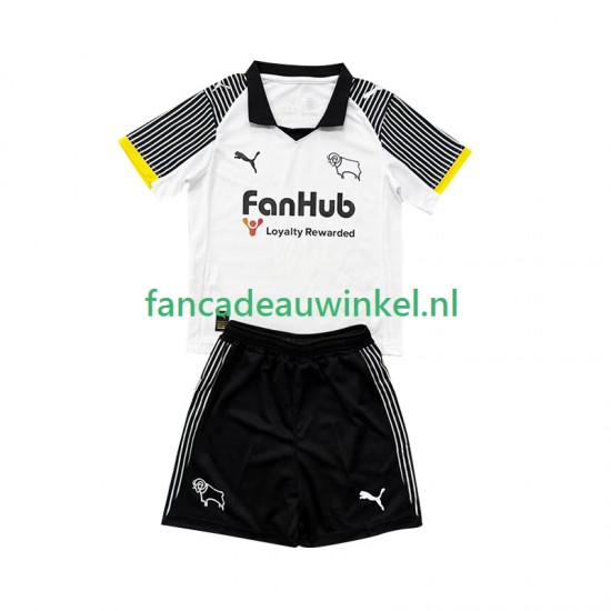 Wedstrijdshirt met Korting Derby County Thuis Kind 2025-26 Korte Mouw