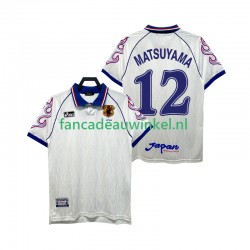 Japan Wedstrijdshirt met Korting MATSUYAMA 12 Retro Uit Heren 1998 Korte Mouw