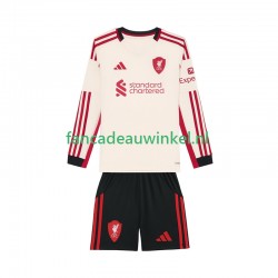 Liverpool Wedstrijdshirt met Korting Uit Kind 2025-26 Lange Mouw