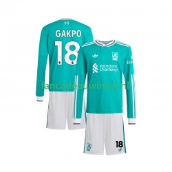 Liverpool Wedstrijdshirt met Korting Gakpo 18 3rd Kind 2025-26 Lange Mouw